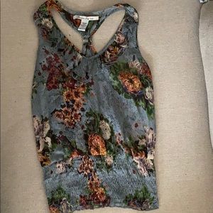 American rag cie racerback ruffle tank blouse